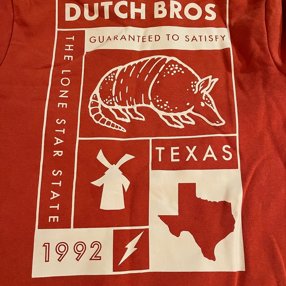 Size small hoodie Dutch Bros Texas